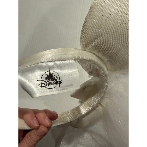 Disney Wedding Minnie Mouse Ears Veil Headband Bridal Disney parks - Picture 6 of 7